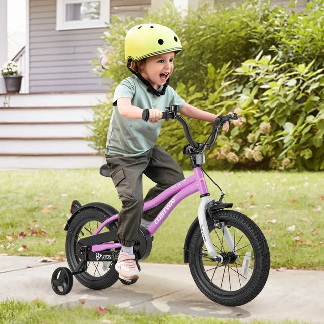Kids Bike 14 - Inch Children Training Bicycle with 2 Brake for 3 - 5 Years Old - Oasis Home Essentials