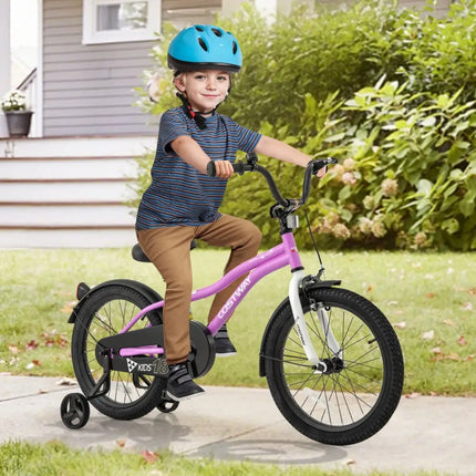 Kids Bike 18 - Inch Children Training Bicycle with 2 Brake for 4 - 8 Years Old - Oasis Home Essentials