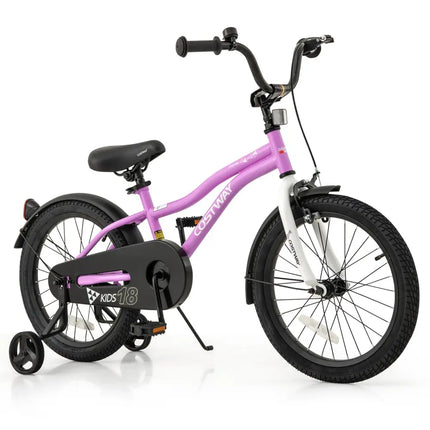 Kids Bike 18 - Inch Children Training Bicycle with 2 Brake for 4 - 8 Years Old - Oasis Home Essentials