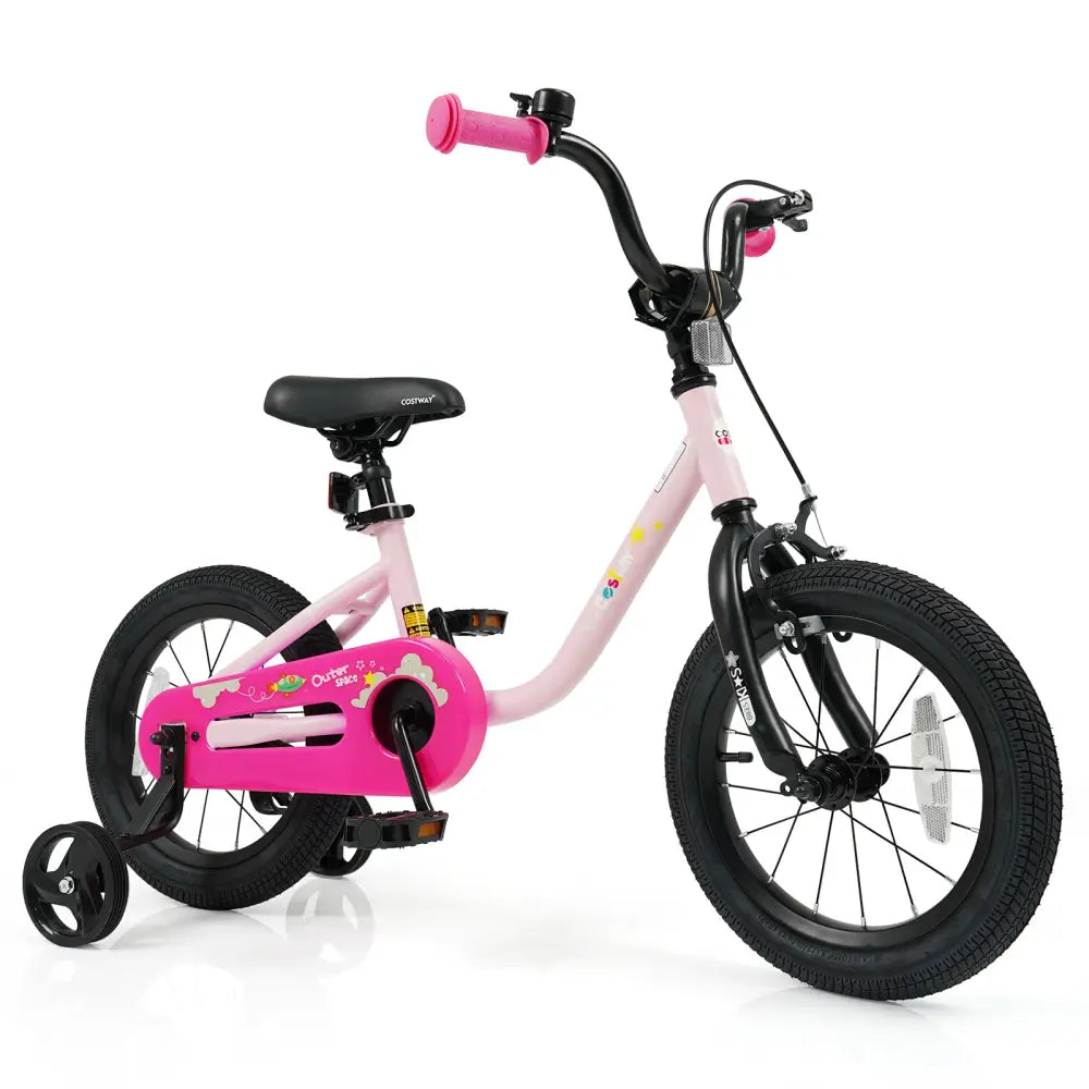 Kids Bike for 3-7 Years Old Boys and Girls 12/14/16-Inch Children Bicycle-Pink 14 Inch - Pink - Kids Bike