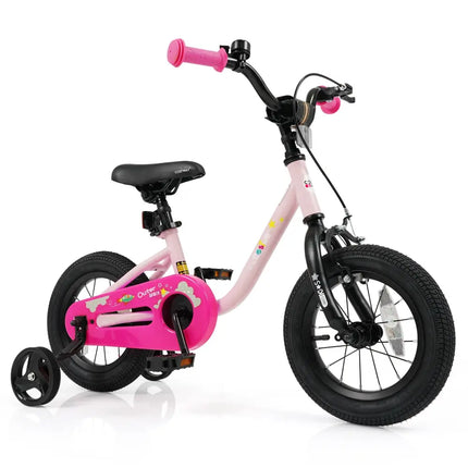 Kids Bike for 3-7 Years Old Boys and Girls 12/14/16-Inch Children Bicycle-Pink 12 Inch - Pink - Kids Bike