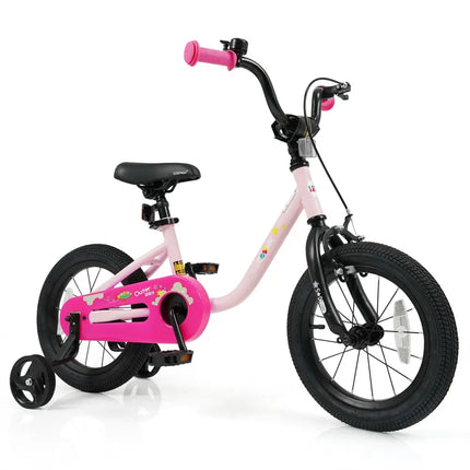 Kids Bike for 3 - 7 Years Old Boys and Girls 12/14/16 - Inch Children Bicycle - Pink 14 Inch - Oasis Home Essentials