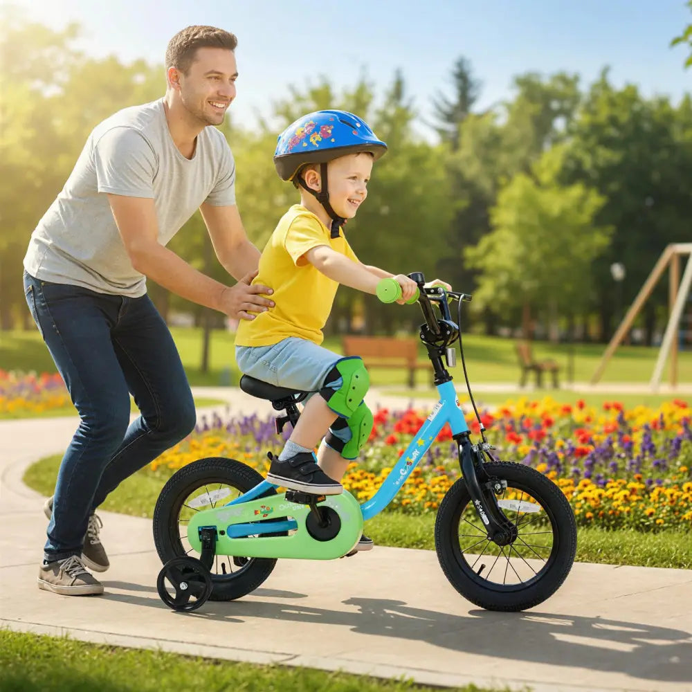Kids Bike for 3-7 Years Old Boys and Girls 12/14/16-Inch Children Bicycle Blue-12 Inches - Blue - Kids Bike