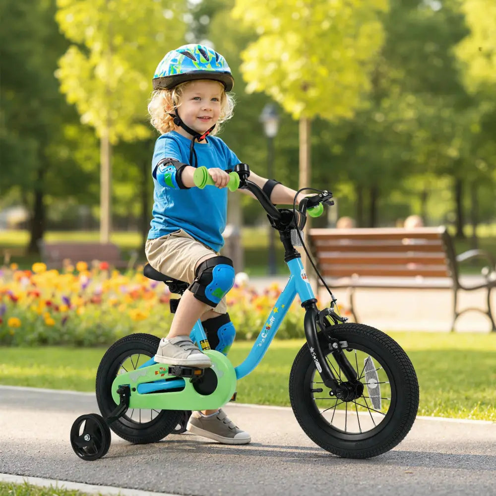Kids Bike for 3-7 Years Old Boys and Girls 12/14/16-Inch Children Bicycle Blue-12 Inches - Blue - Kids Bike