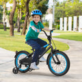 Kids Bike with Adjustable Handlebar and Saddle Black - 16 inches - Oasis Home Essentials