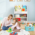 Kids Bookshelf with Open Compartment for Toddlers 3+ Years Old-White - White - Kids Storage