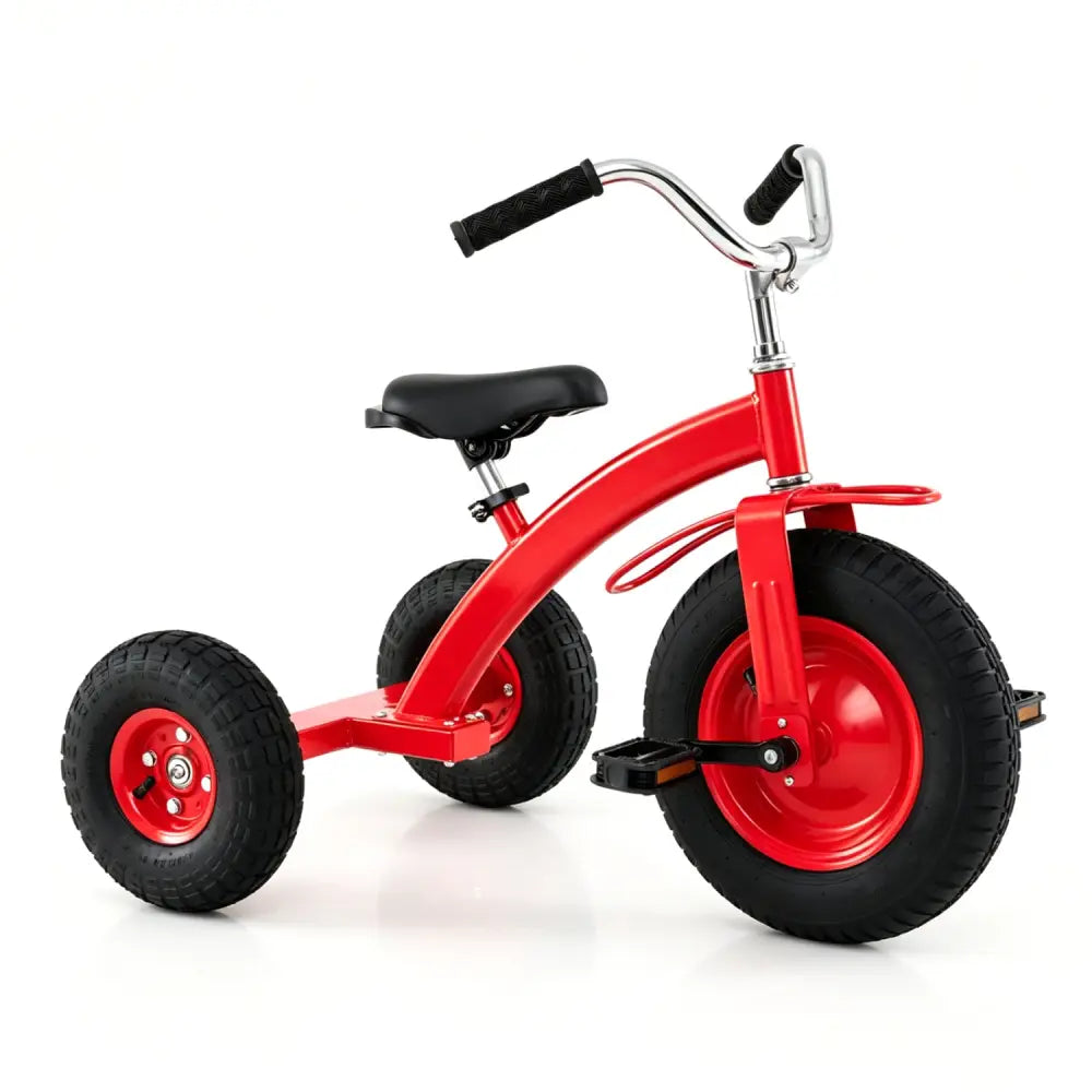 Kids Carbon Steel Bike with 15 Inch Inflatable Rubber Tires-Red - Red - Kids Bike