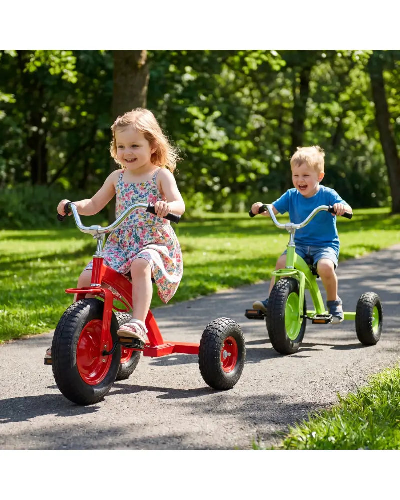 Kids Carbon Steel Bike with 15 Inch Inflatable Rubber Tires-Red - Red - Kids Bike