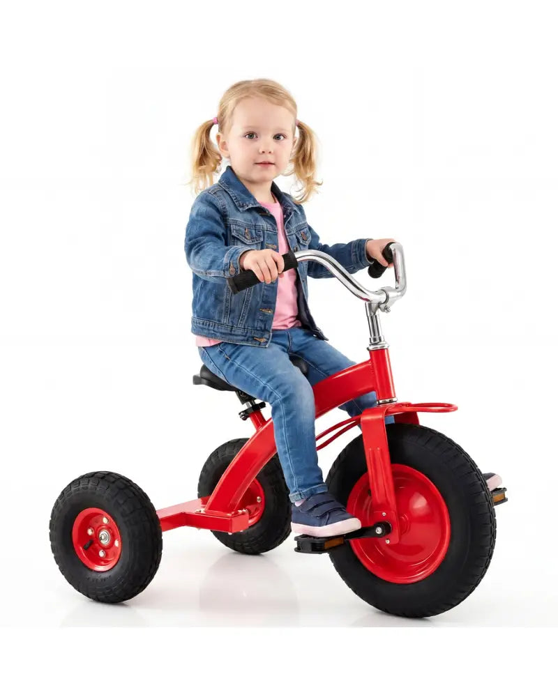 Kids Carbon Steel Bike with 15 Inch Inflatable Rubber Tires-Red - Red - Kids Bike