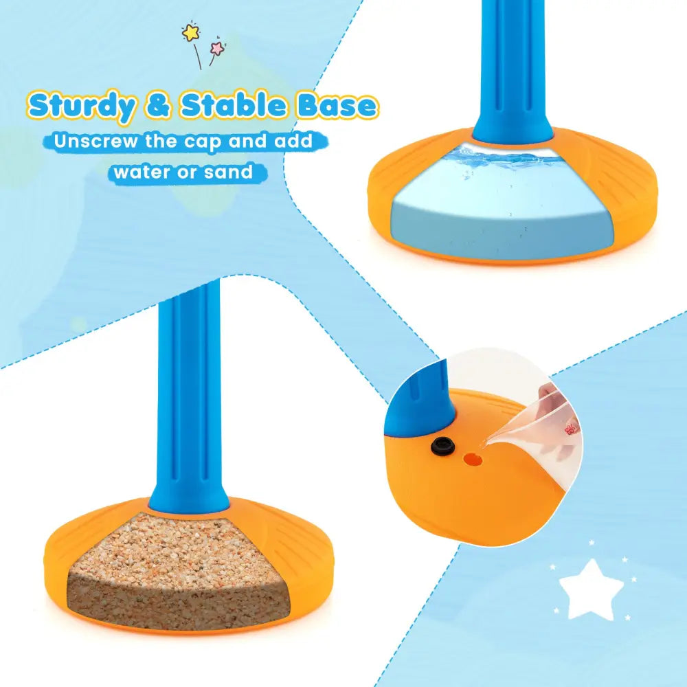 Kids Children Basketball Hoop Stand - Multicolor - Toy Sports
