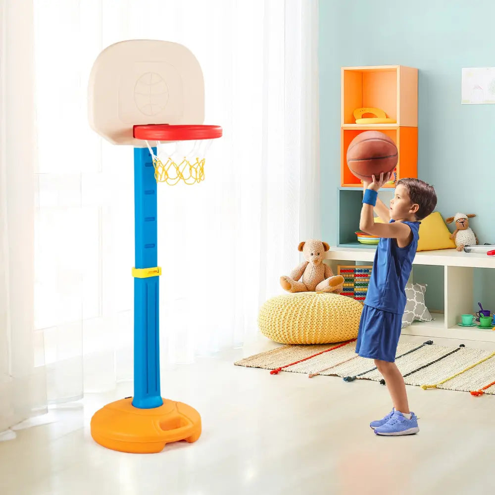 Kids Children Basketball Hoop Stand - Multicolor - Toy Sports