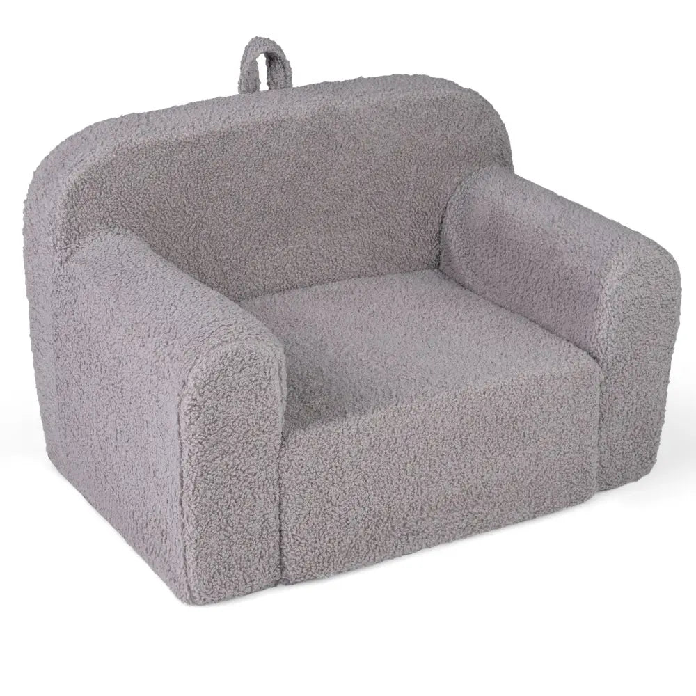 Kids Couch Portable Toddler Sofa with Anti-slip Base-Gray - Gray - Kids Chairs & Seating