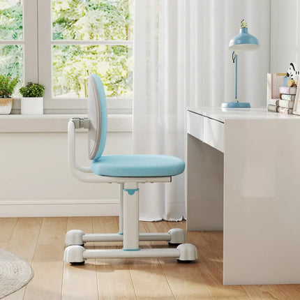 Kids Desk Chair Children Study Chair with Double Back Support and Adjustable Height-Blue - Blue - Kids Chairs & Seating