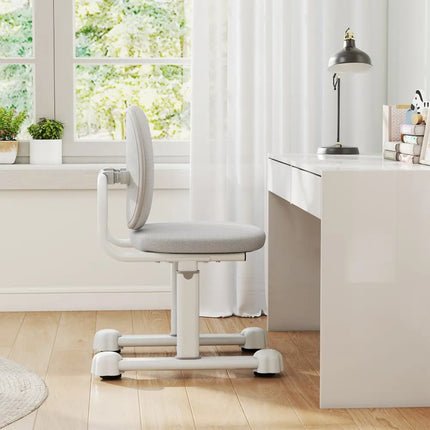 Kids Desk Chair Children Study Chair with Double Back Support and Adjustable Height-Gray - Gray - Kids Chairs & Seating