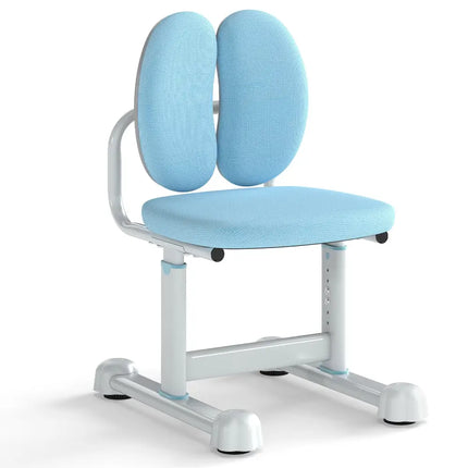 Kids Desk Chair Children Study Chair with Double Back Support and Adjustable Height-Blue - Blue - Kids Chairs & Seating