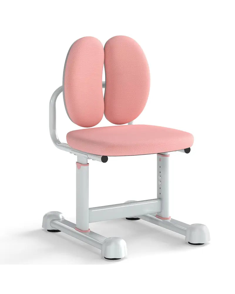 Kids Desk Chair Children Study Chair with Double Back Support and Adjustable Height-Pink - Pink - Kids Chairs & Seating