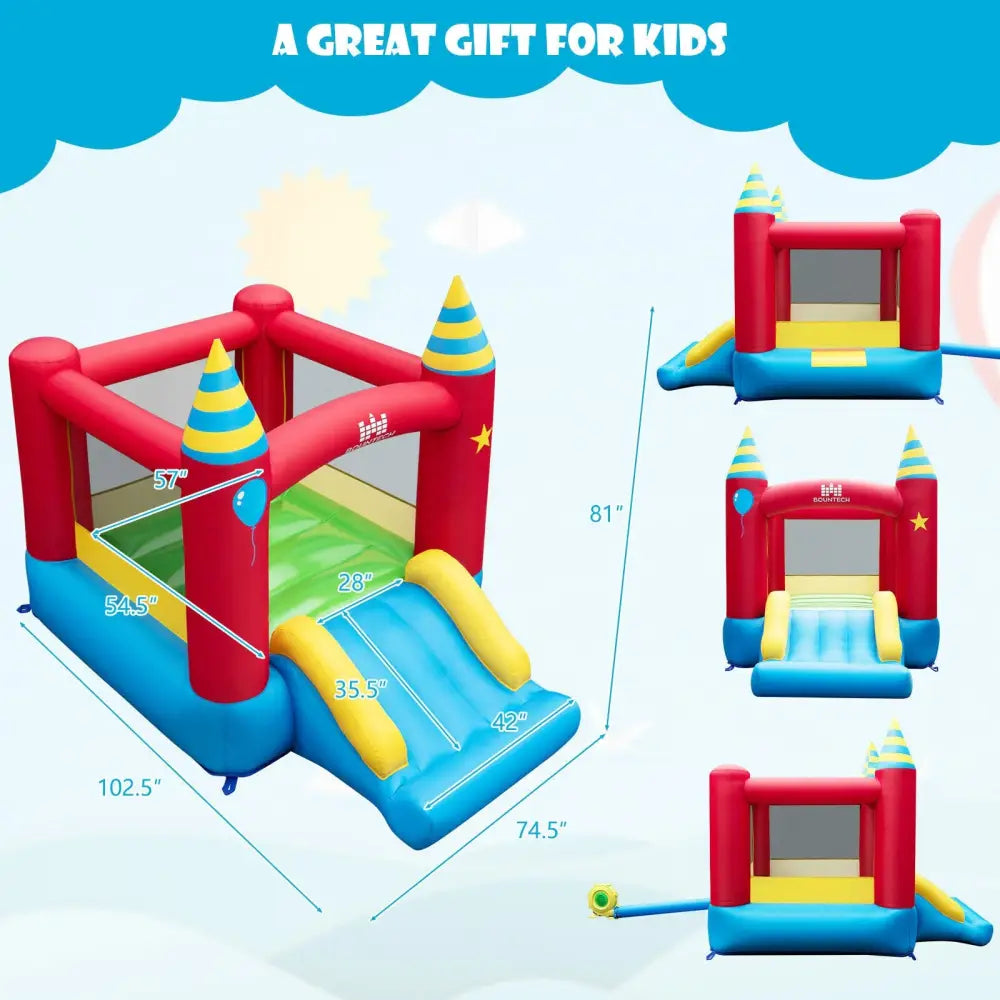 Kids Inflatable Bounce Castle Excluded Blower - Bounce House