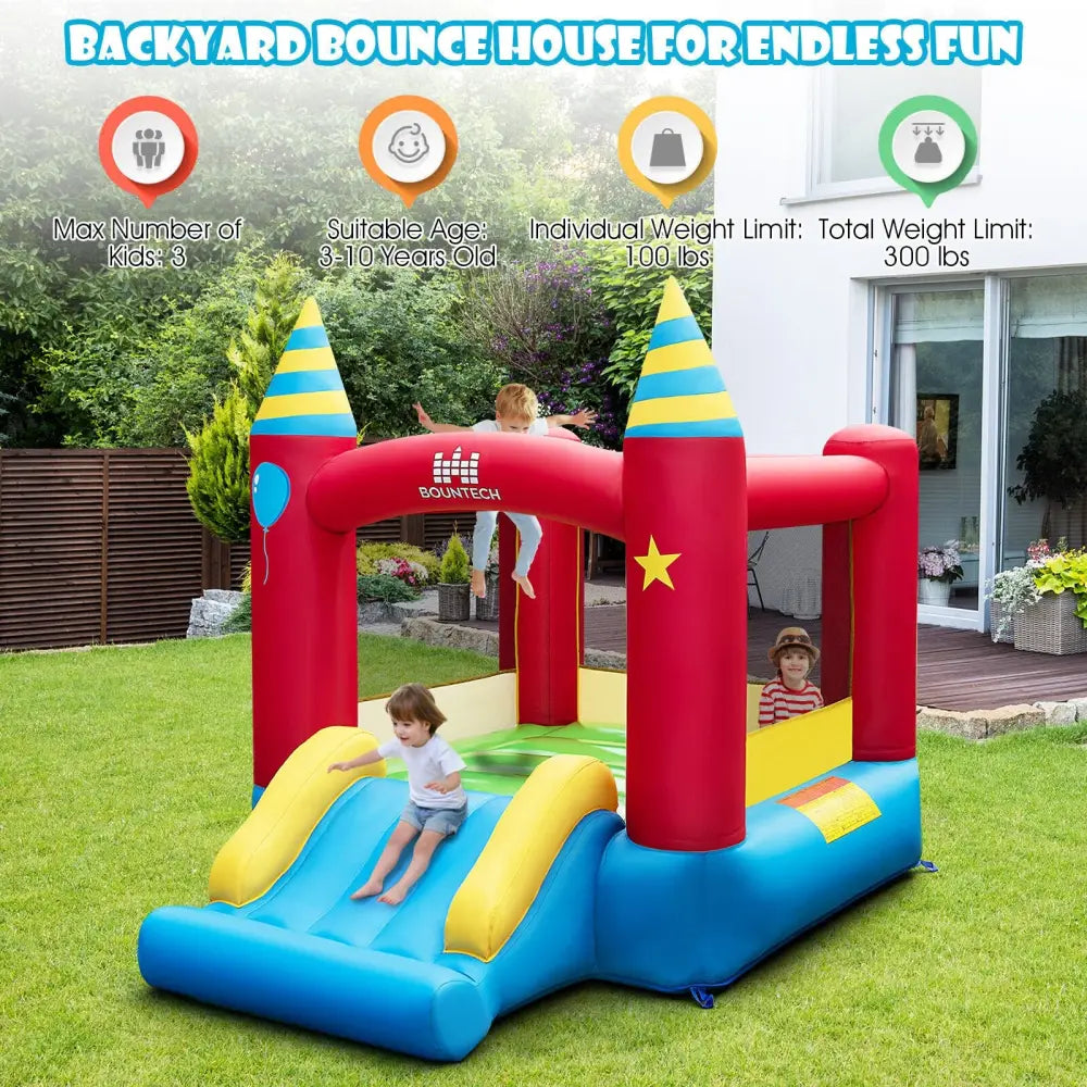 Kids Inflatable Bounce Castle Excluded Blower - Bounce House