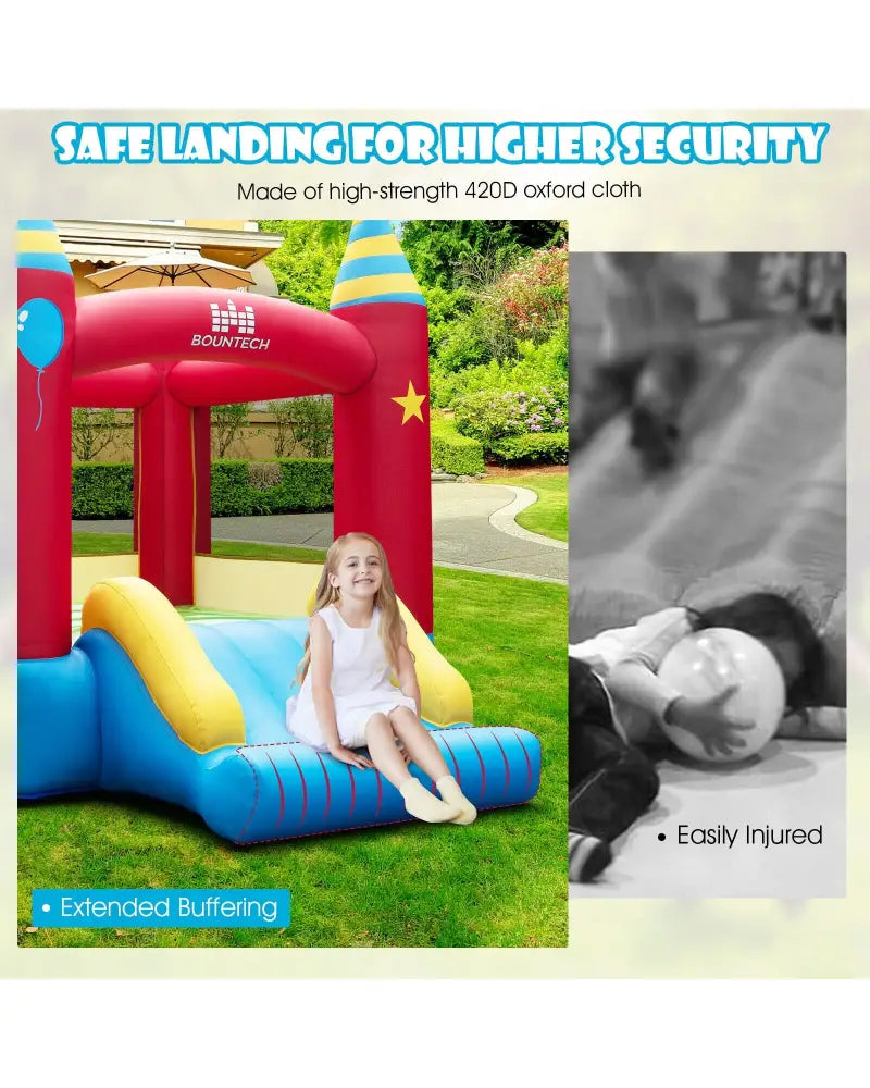 Kids Inflatable Bounce Castle Excluded Blower - Bounce House