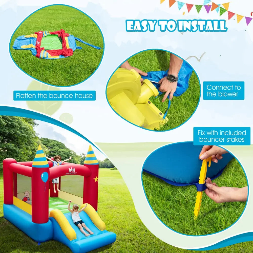 Kids Inflatable Bounce Castle Excluded Blower - Bounce House