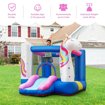 Kids Inflatable Bounce House with 380W Blower - Bounce House