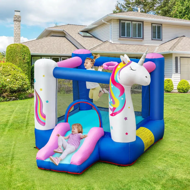 Kids Inflatable Bounce House with 380W Blower - Bounce House
