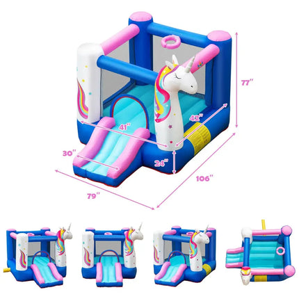 Kids Inflatable Bounce House with 380W Blower - Bounce House