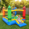 Kids Inflatable Bounce House with Slide and Ocean Balls Not Included Blower - Bounce House