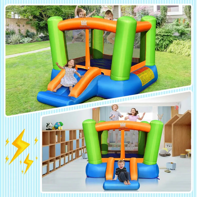 Kids Inflatable Bounce House without Blower for Indoor and Outdoor - Bounce House