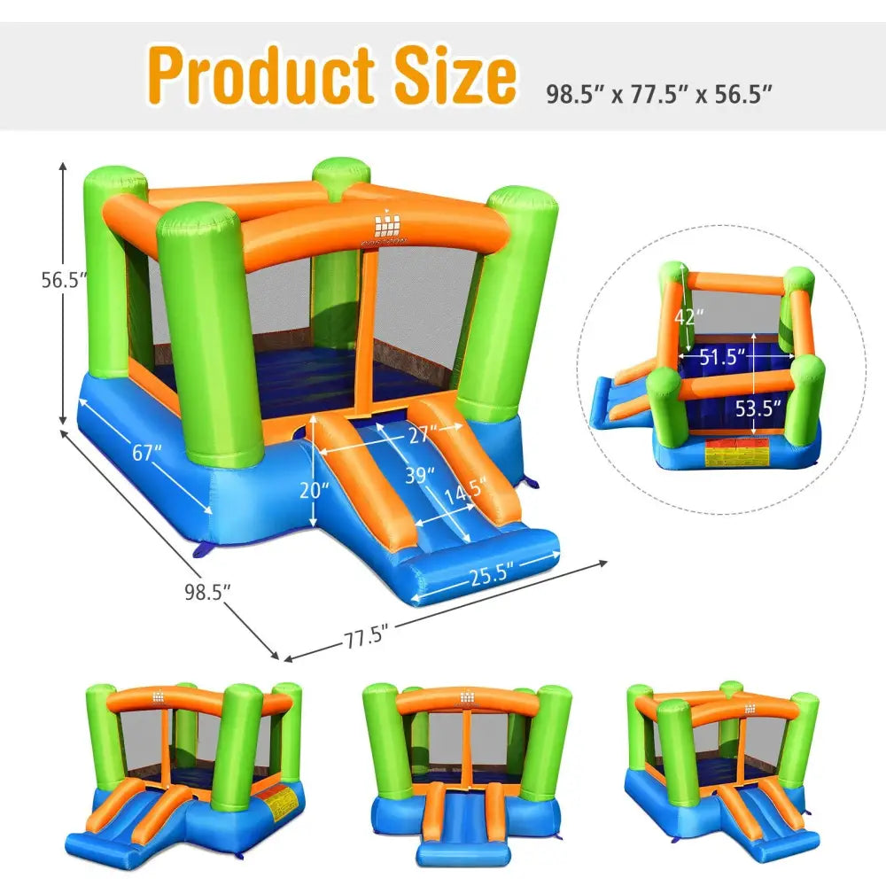 Kids Inflatable Bounce House without Blower for Indoor and Outdoor - Bounce House