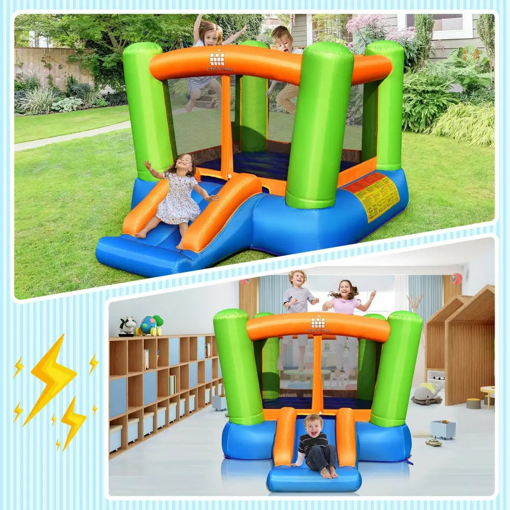 Kids Inflatable Bounce House without Blower for Indoor and Outdoor - Bounce House