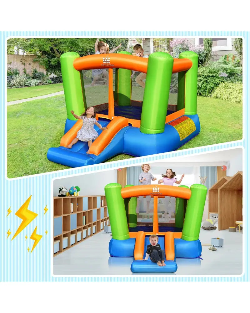 Kids Inflatable Bounce House without Blower for Indoor and Outdoor - Bounce House