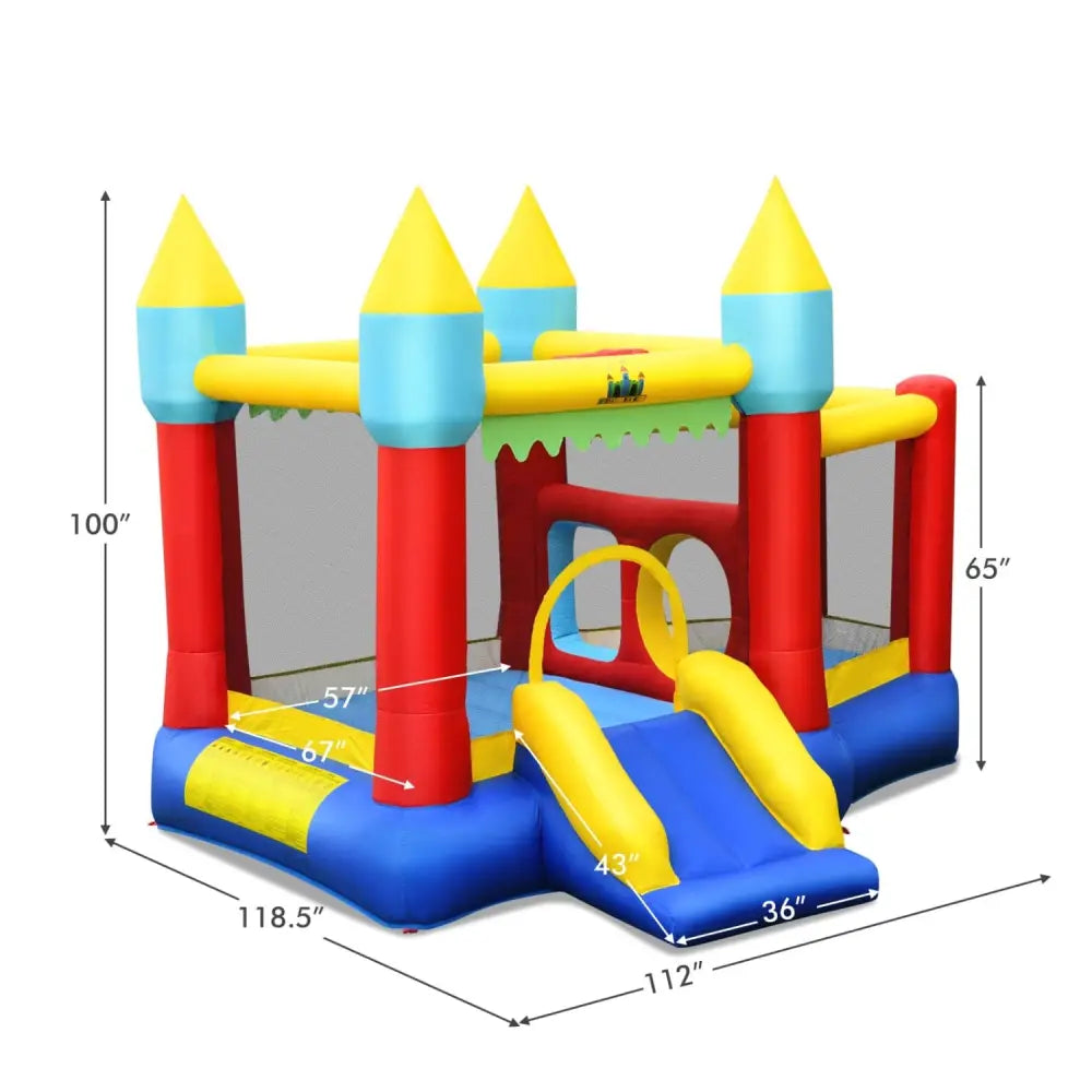Kid’s Inflatable Bouncer with Jumping Area and 480W Blower - Bounce House