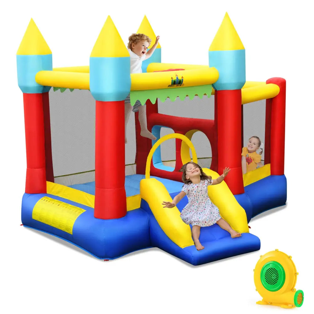 Kid’s Inflatable Bouncer with Jumping Area and 480W Blower - Bounce House