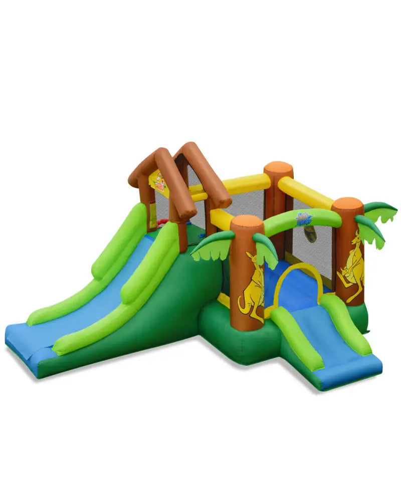 Kids Inflatable Jungle Bounce House Castle including Bag without Blower - Bounce House
