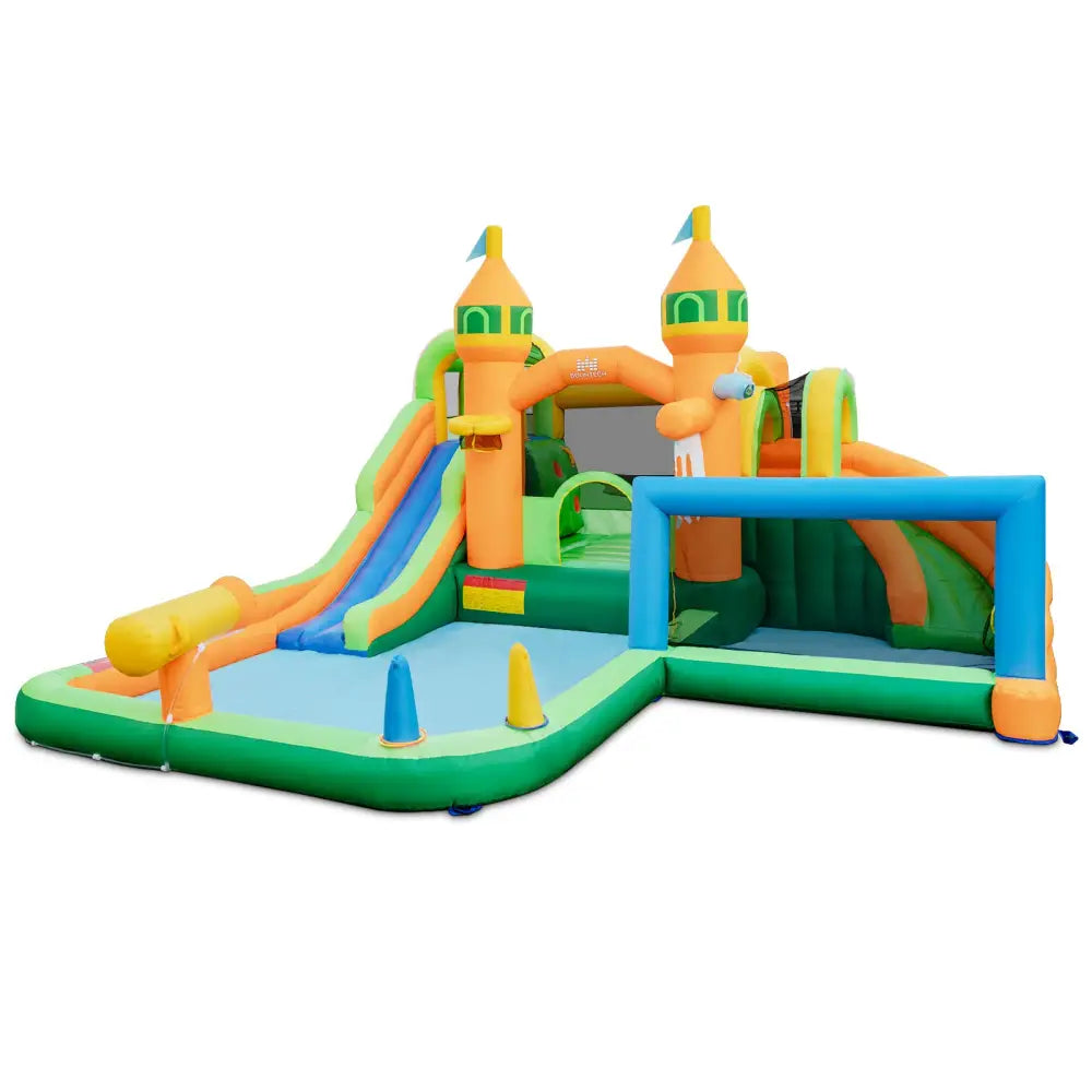 Kids Inflatable Water Slide for Yard Lawn (Without Blower) - Multicolor - Inflatable Water Slides