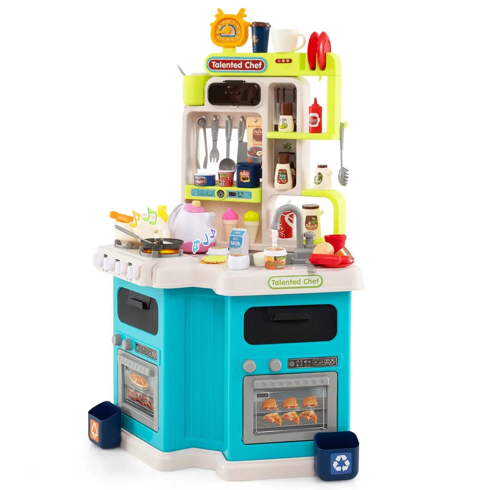 Kids Kitchen Playset-Blue - Blue - Baby & Kids