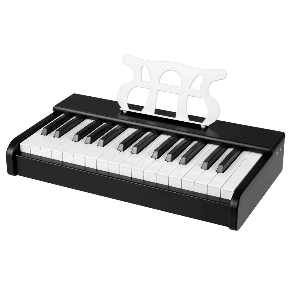 Kids Piano Keyboard 30 Keys Digital Piano with Music Stand for 3+ Years Old Beginners-Black - Black - Pianos & Keyboards