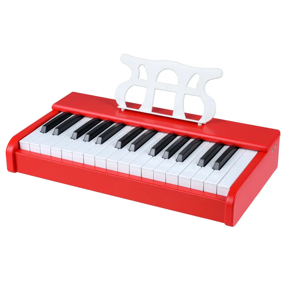 Kids Piano Keyboard 30 Keys Digital Piano with Music Stand for 3+ Years Old Beginners-Red - Red - Pianos & Keyboards