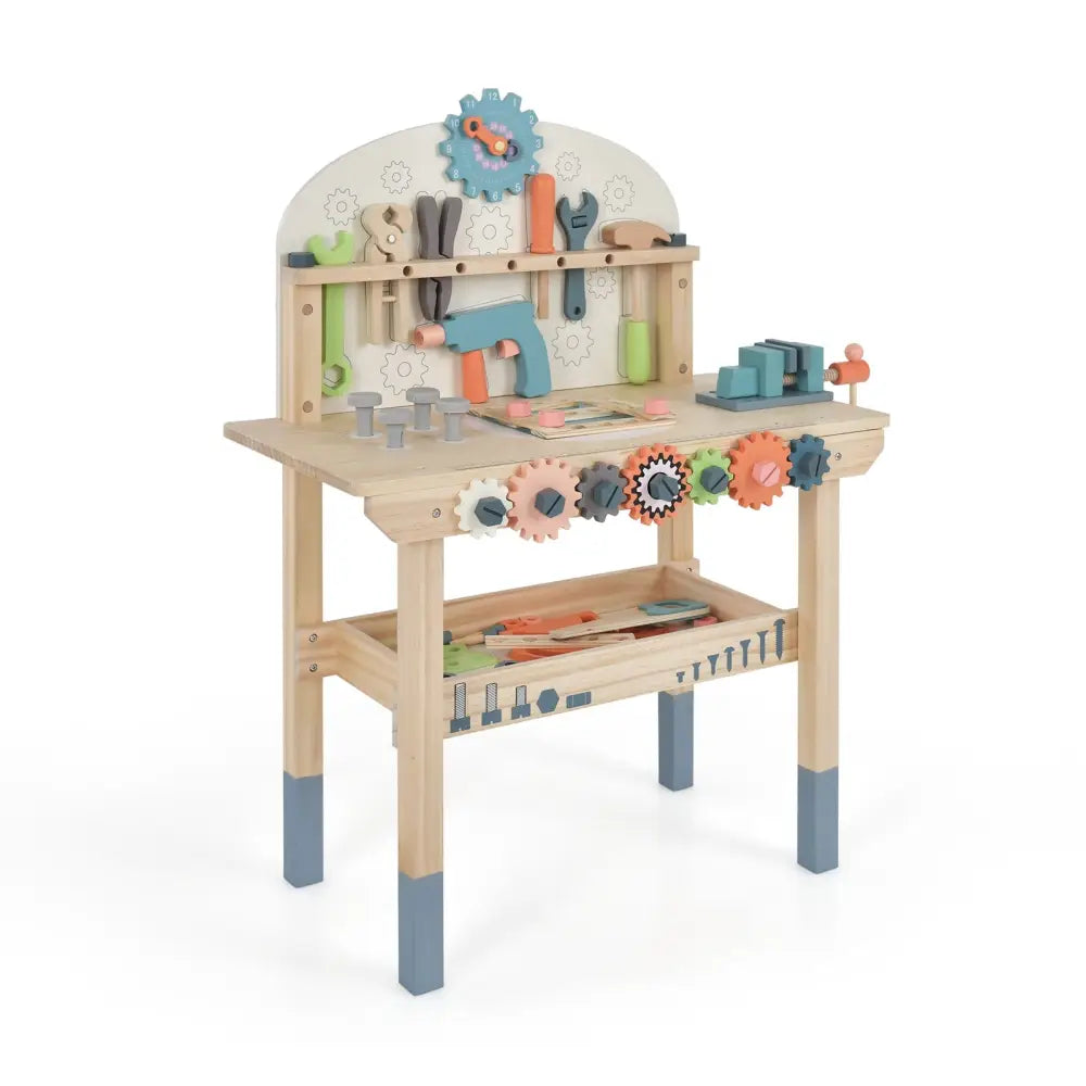Kids Play Tool Workbench with Realistic Accessories - Multicolor - Pretend Toys