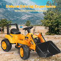 Kids Ride On Excavator Digger 6V Battery Powered Tractor -Yellow - Yellow - Powered Ride On Toys