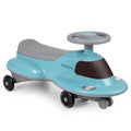 Kids Ride On Toy with Under-seat Storage and LED Flashing Wheels-Blue - Blue - Push & Pedal Ride On Toys
