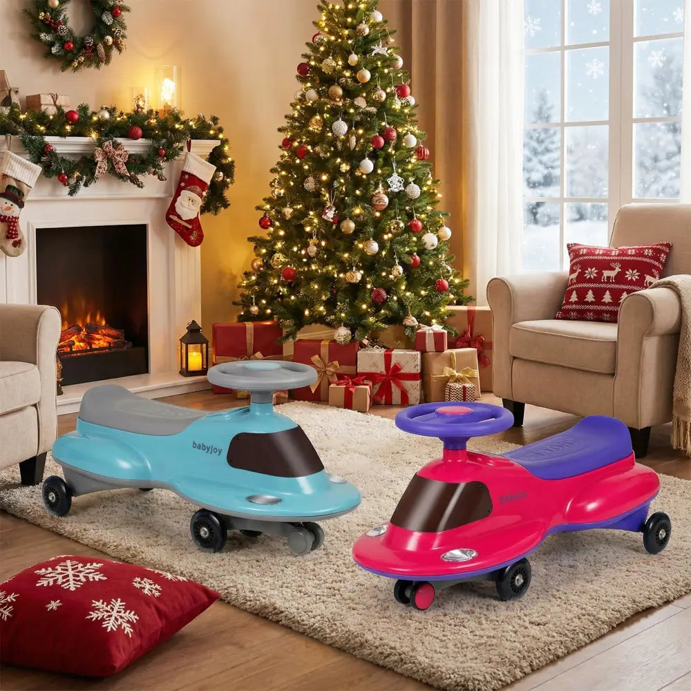 Kids Ride On Toy with Under-seat Storage and LED Flashing Wheels-Pink - Pink - Push & Pedal Ride On Toys