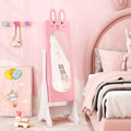 Kids Room Furniture Set with Princess Vanity Table and Chair-Pink - Pink - Kids Vanities