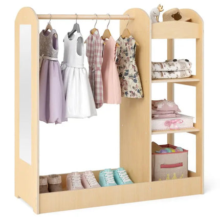 Kids Room Set: Recliner + Natural Study Desk & Chair + 4-ft Christmas Tree + Natural Dress-Up Storage - Toddler & Kids