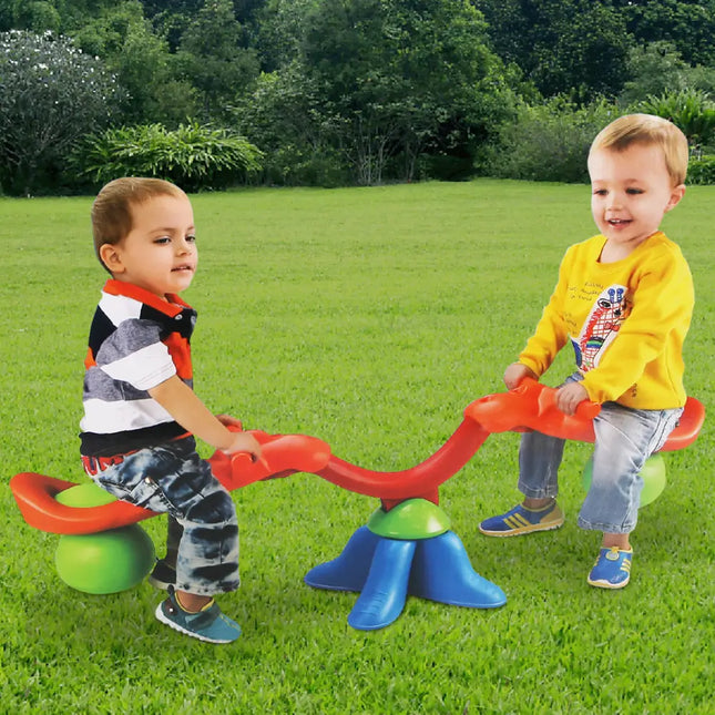 Kid’s Seesaw 360 Degree Spinning Teeter - Red - Seesaws