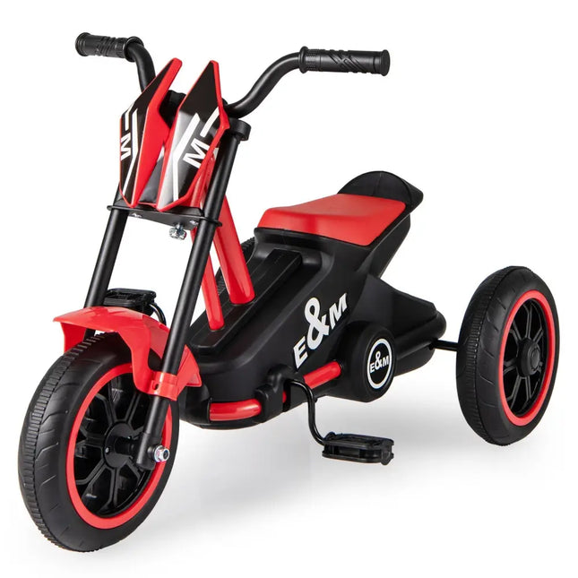 Kids Tricycle 3 - Wheel Toddler Bike with Foot Pedals Forward Backward - Red - Oasis Home Essentials