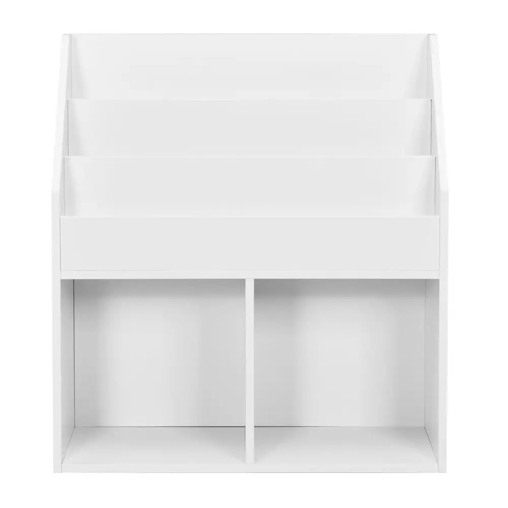 Kids Wooden Bookshelf Bookcase Children Toy Storage Cabinet Organizer White - White - Kids Storage
