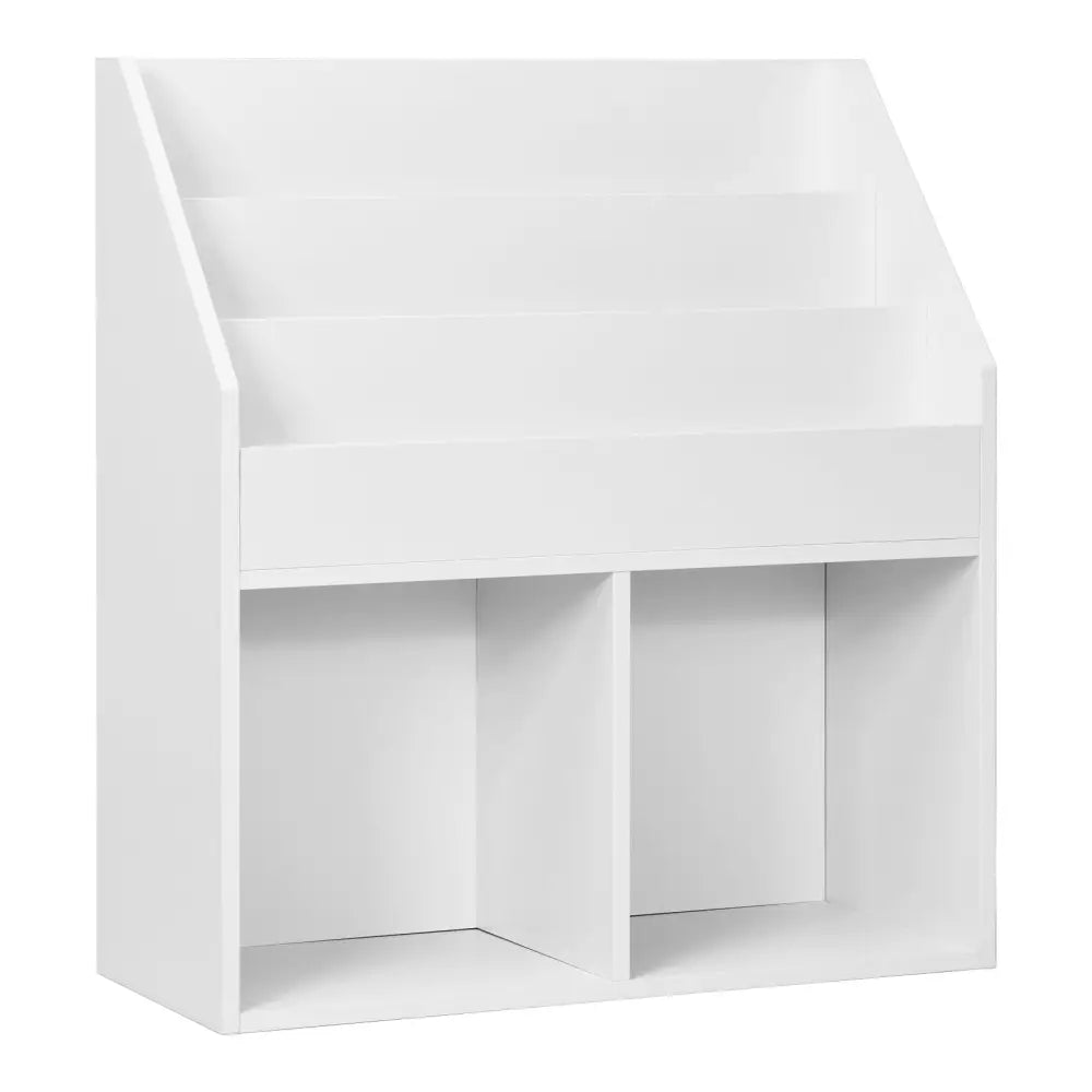Kids Wooden Bookshelf Bookcase Children Toy Storage Cabinet Organizer White - White - Kids Storage