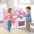 Kids Wooden Kitchen Toy Strawberry Pretend Cooking Playset - Play Kitchen Sets